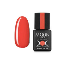 Гель-лак MOON FULL color Gel polish №125 оранжево-червоний, 8 ml
