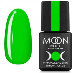 Гель-лак MOON FULL Neon color Gel polish №702 салатовый яркий, неон, 8 ml