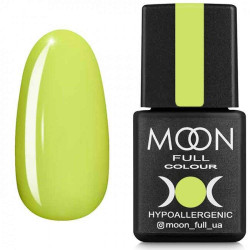 Гель-лак MOON FULL Neon color Gel polish №703 лимонний, неон, напівпрозорий, 8 ml