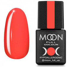 Гель-лак MOON FULL Neon color Gel polish №706 кораловий, неон, 8 ml