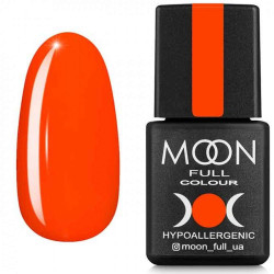Гель-лак MOON FULL Neon color Gel polish №707 морквяно-кораловий, неон, 8 ml