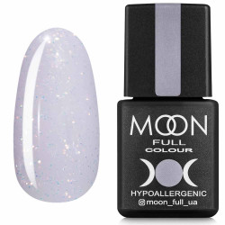 Гель-лак MOON FULL Opal color Gel polish №510 ніжно-рожевий з різнобарвним шиммером, 8 ml