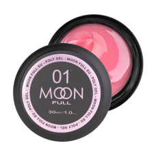 Полігель Moon Full Poly Gel №01 (рожева квітка), 30 мл