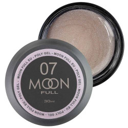 Полігель Moon Full Poly Gel №07 (Молочна бронза із шиммером), 30 мл