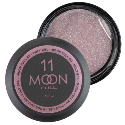 Moon Full Poly Gel №11 Легкий рожевий із шиммером