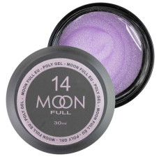 Полигель Moon Full Poly Gel №14 (Розовый бриллиант с шиммером), 30 мл