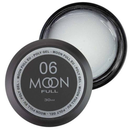 Moon Full Poly Gel №06 Молочний із шиммером