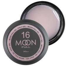 Полигель Moon Full Poly Gel №16 (Белый Шоколад с шиммером), 30 мл