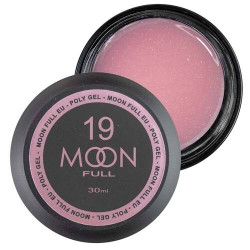 Полігель Moon Full Poly Gel №19 (Насичено-рожевий із шиммером), 30 мл