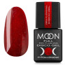 Гель-лак світловідбиваючий MOON FULL Red Flashing Disсo Gel №FD06 червоний з шиммером, 8 мл