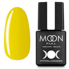 Гель-лак MOON FULL Ibiza color №712 лимонный, неон 8 ml