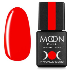 Гель-лак MOON FULL Ibiza color №713 красный, неон 8 ml