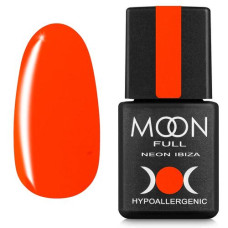 Гель-лак MOON FULL Ibiza color №714 приглушенно красный, неон 8 ml