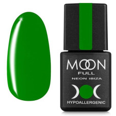 Гель-лак MOON FULL Ibiza color №721 темно зеленый, неон 8 ml