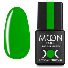 Гель-лак MOON FULL Ibiza color №722 зеленый, неон 8 ml