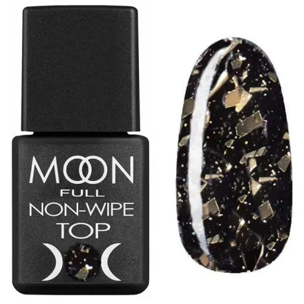 Топ Moon Full Top Leaf White Gold (с хлопьями белого золота), 8 мл