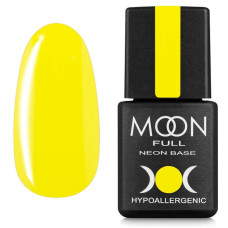 База Moon Full Neon Rubber Base №02 (неоновый желтый), 8 мл