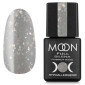 База Moon Full Silena Potal Rubber Base №2037 (сірий із сріблястою поталлю), 8 мл