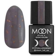 Каучуковая база с поталью Moon Full Leaf Rubber Base №05 (серый с золотой поталью), 8 мл