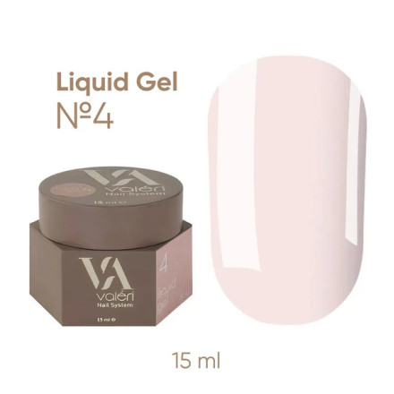 Гель для зміцнення Liquid Gel Valeri №4 15 мл