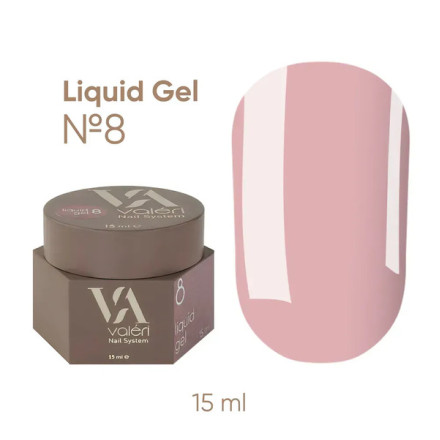 Гель для зміцнення Liquid Gel Valeri №8 15 мл