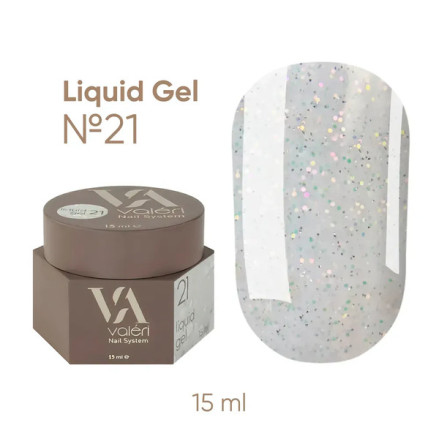 Гель для зміцнення Liquid Gel Valeri №21 15 мл