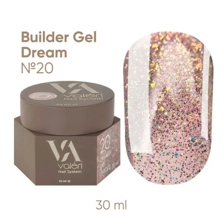 Гель для нарощування Builder Gel Dream Valeri №20 30 мл