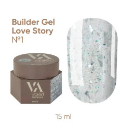 Гель для нарощування Builder Gel Valeri Love Story №1 15 мл