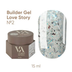 Гель для нарощування Builder Gel Valeri Love Story №2 15 мл