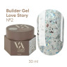 Гель для нарощування Builder Gel Valeri Love Story №2 30 мл