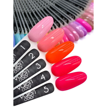 Гель-лак Valeri color №003 (Персиково-оранжевий, емаль), 6 ml