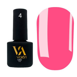 Гель-лак Valeri color №004 (Малиново-розовый, эмаль), 6 ml