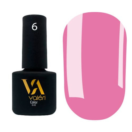 Гель-лак Valeri color №006 (Сиренево-розовый, эмаль), 6 ml