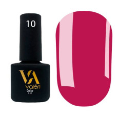 Гель-лак Valeri color №010 (Темно-розовый, эмаль), 6 ml