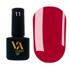 Гель-лак Valeri color №011 (Красновато-малиновый, эмаль), 6 ml