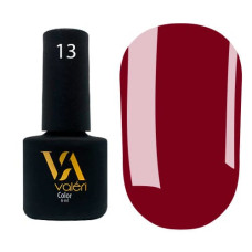 Гель-лак Valeri color №013 (Бордовый, эмаль), 6 ml