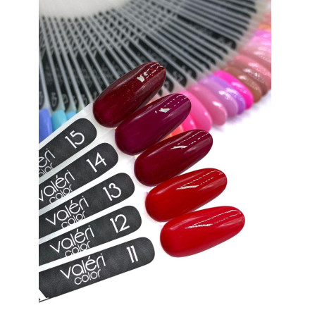 Гель-лак Valeri color №013 (Бордовый, эмаль), 6 ml