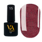 Гель-лак Valeri color №015 (Винно-бордовый, микроблеск), 6 ml