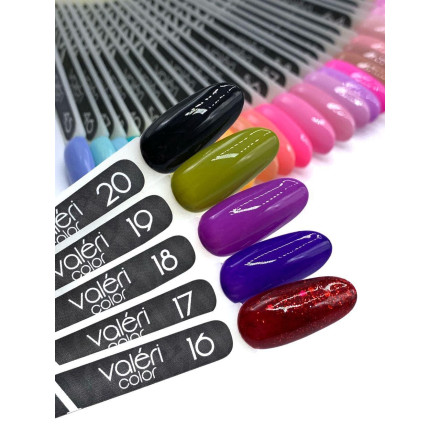 Гель-лак Valeri color №018 (Бузковий, емаль), 6 ml