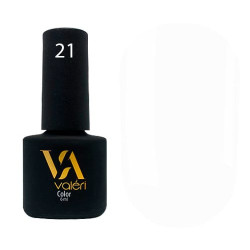 Гель-лак Valeri color №021 (Белый, эмаль), 6 ml