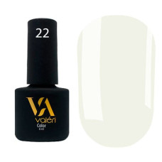 Гель-лак Valeri color №022 (Бело-серый, Эмаль), 6 ml