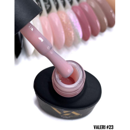 Гель-лак Valeri color №023 (Розово-бежевый, Эмаль), 6 ml