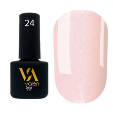 Гель-лак Valeri color №024 (Нежно-розовый, микроблеск), 6 ml