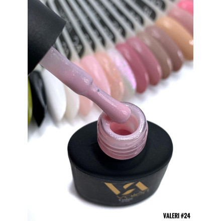 Гель-лак Valeri color №024 (Нежно-розовый, микроблеск), 6 ml