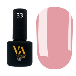 Гель-лак Valeri color №033 (Пастельний рожевий, емаль), 6 ml