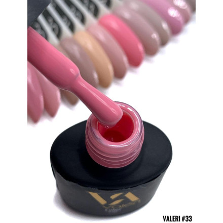 Гель-лак Valeri color №033 (Пастельний рожевий, емаль), 6 ml