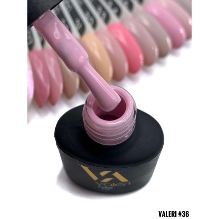 Гель-лак Valeri color №036 (Приглушенный сиреневый, эмаль), 6 ml