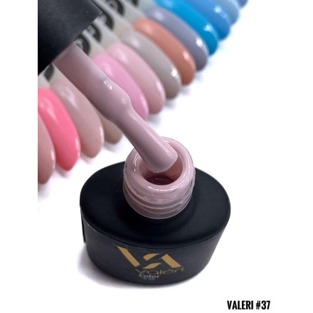Гель-лак Valeri color №037 (Светло-бежевый, эмаль), 6 ml