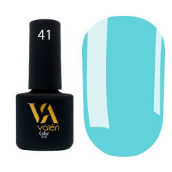 Гель-лак Valeri color №041 (Яскравий блакитний, емаль), 6 ml