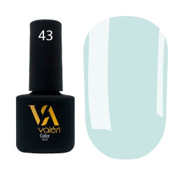 Гель-лак Valeri color №043 (Світло-блакитний, емаль), 6 ml